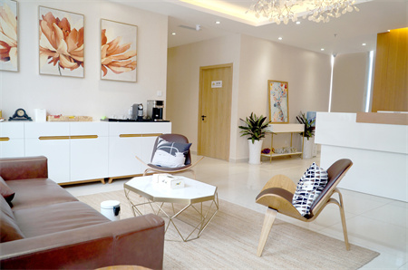 北京南加整形美容門診部_醫(yī)院一角