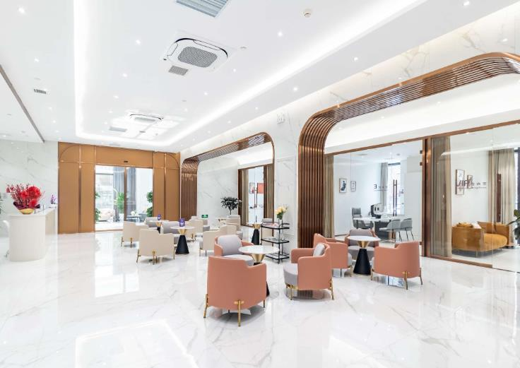 天津薇云麗膚醫(yī)療美容門診部_大廳環(huán)境